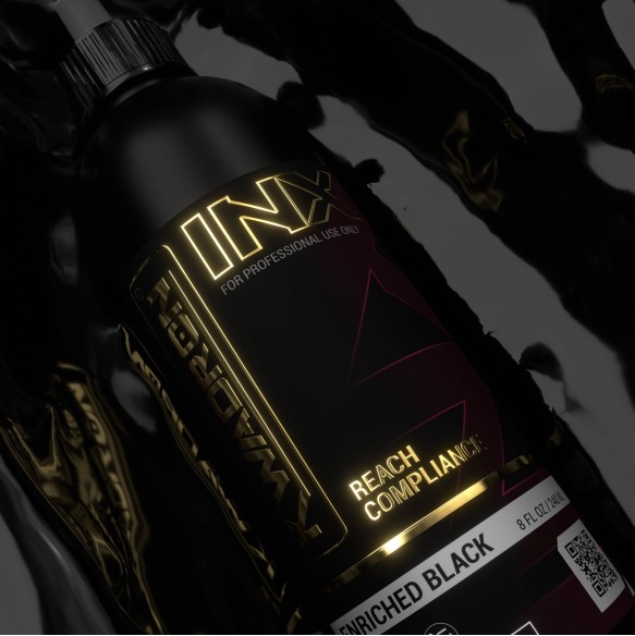 KWADRON INX Enriched Black - 120ml - Colore Tattoo REACH