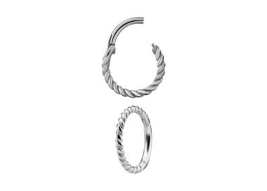 SS 316 HINGED RING (TWISTED WIRE) 1,2x12mm