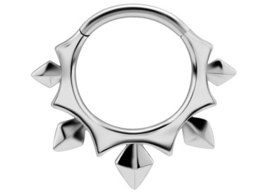 SS 316 HINGED CLICKER (PYRAMIDS & SPIKES)