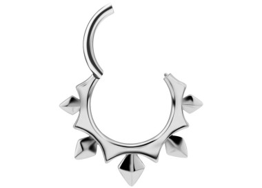 SS 316 HINGED CLICKER (PYRAMIDS & SPIKES)