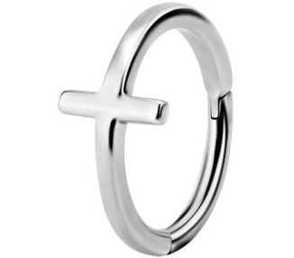 SS 316 CLICKER RING (CROSS)