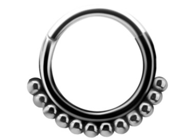 SS 316 HINGED TRIBAL CLICKER 1,2x8mm