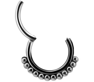 SS 316 HINGED TRIBAL CLICKER 1,2x8mm