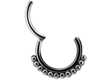 SS 316 HINGED TRIBAL CLICKER 1,2x8mm