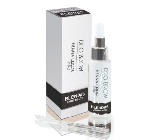 LIGHT BLACK - Henna Color Plus PRO BROW BLEND-3 - 10 gr. pro brow