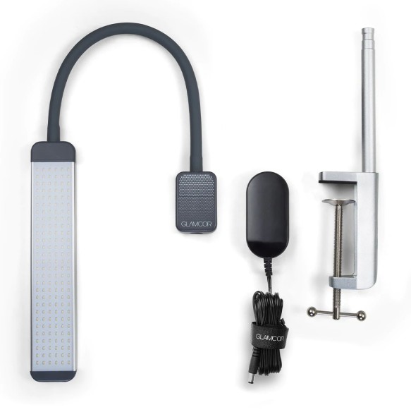 GLAMCOR REVEAL Pro Kit - Lampada LED Portatile 5600K con Morsetto