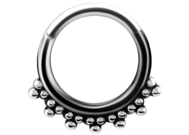 SS 316 HINGED TRIBAL CLICKER 1,2x8mm