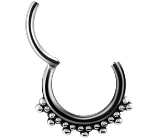 SS 316 HINGED TRIBAL CLICKER 1,2x8mm