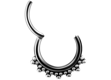 SS 316 HINGED TRIBAL CLICKER 1,2x8mm