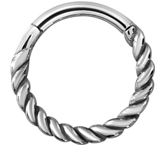 SS 316 HINGED CLICKER (TWISTED ROPE)