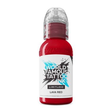 LAVA RED - World Famous Limitless - 30ml - Colore Tattoo REACH