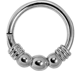 SS 316 HINGED CLICKER (3 BALLS)