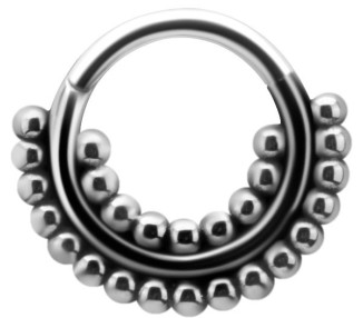 SS 316 HINGED TRIBAL CLICKER 1,2x7mm