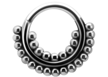 SS 316 HINGED TRIBAL CLICKER 1,2x7mm