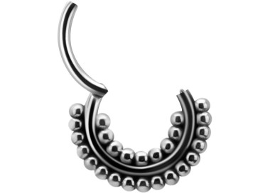 SS 316 HINGED TRIBAL CLICKER 1,2x7mm