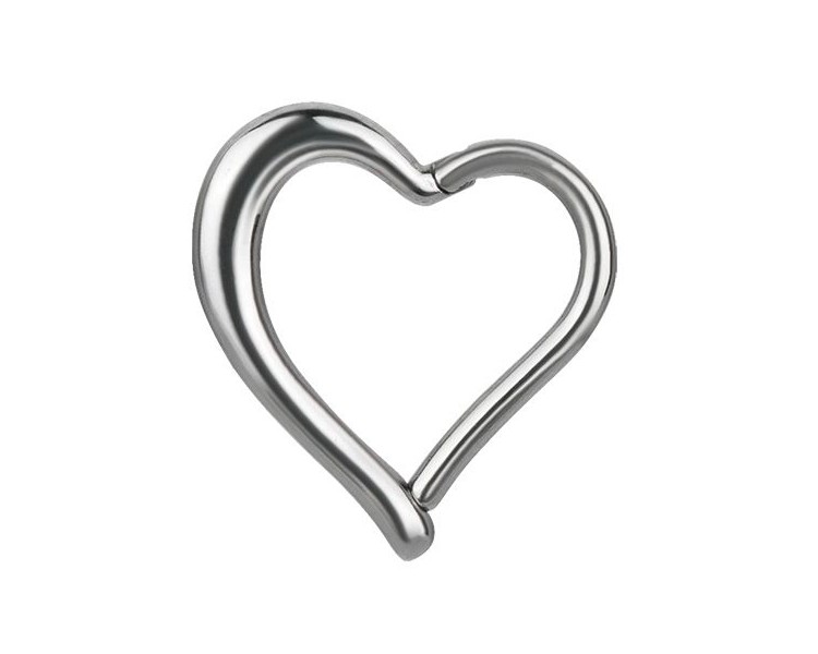 SS 316 HINGED HEART RING SS 316 HINGED HEART RING