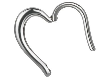 SS 316 HINGED HEART RING