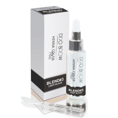 LIGHT BLACK - Henna Color Plus PRO BROW BLEND -3 - 10 g