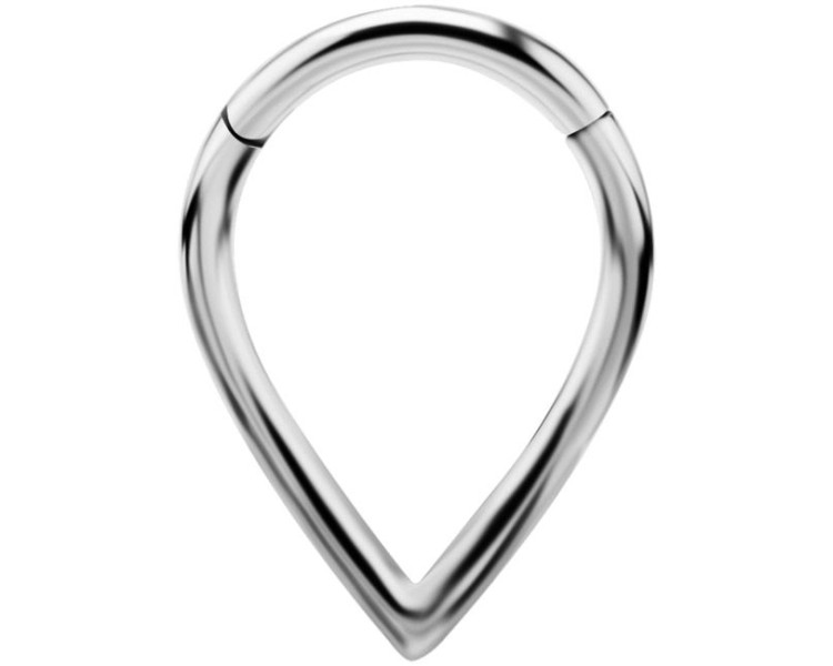 SS 316 PLAIN V SHAPED CLICKER 1,2x8mm SS 316 PLAIN V SHAPED CLICKER 1,2x8mm