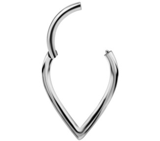 SS 316 PLAIN V SHAPED CLICKER 1,2x8mm