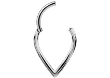 SS 316 PLAIN V SHAPED CLICKER 1,2x8mm