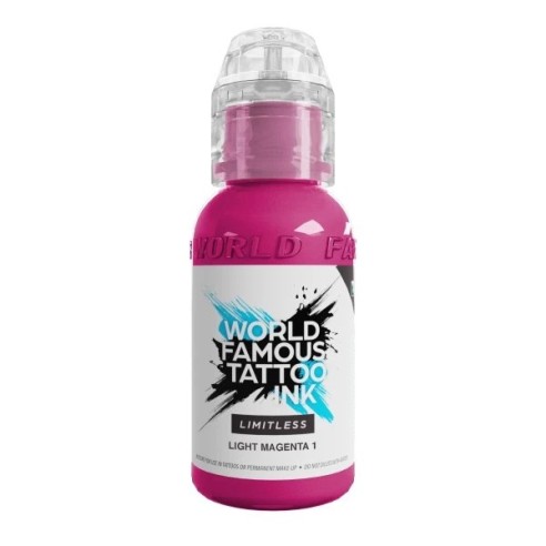 LIGHT MAGENTA 1 - World Famous Limitless - 30ml - Colore Tattoo REACH