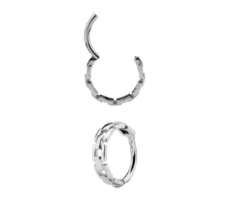 SS 316 HINGED CLICKER (CHAIN STYLE) 1,2x10mm