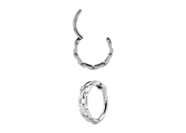 SS 316 HINGED CLICKER (CHAIN STYLE) 1,2x10mm