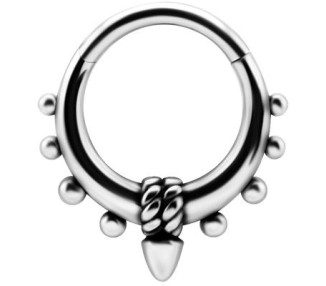 SS 316 HINGED CLICKER WITH ROPE AND SPIKE
