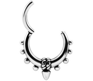 SS 316 HINGED CLICKER WITH ROPE AND SPIKE