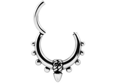 SS 316 HINGED CLICKER WITH ROPE AND SPIKE