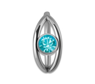 SS 316 JEWELLED HINGED RING