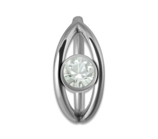 SS 316 JEWELLED HINGED RING