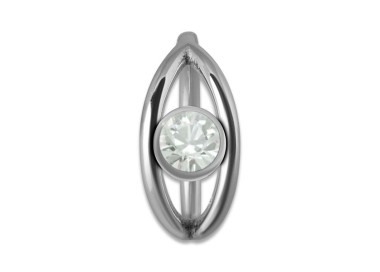 SS 316 JEWELLED HINGED RING