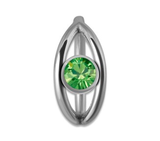 SS 316 JEWELLED HINGED RING