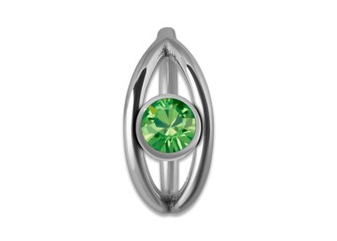 SS 316 JEWELLED HINGED RING