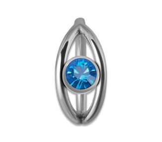 SS 316 JEWELLED HINGED RING