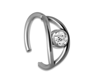 SS 316 JEWELLED HINGED RING