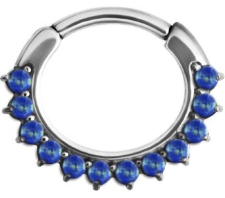 SS 316 OPAL CURVED SEPTUM CLICKERS