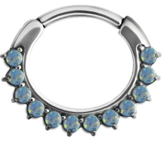 SS 316 OPAL CURVED SEPTUM CLICKERS