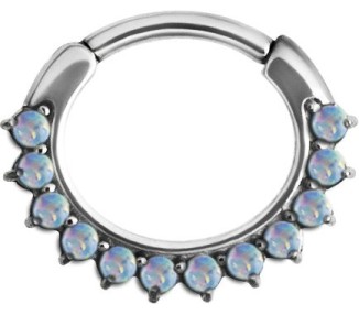SS 316 OPAL CURVED SEPTUM CLICKERS