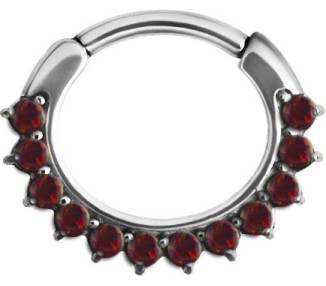 SS 316 OPAL CURVED SEPTUM CLICKERS