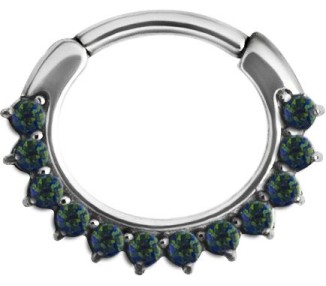 SS 316 OPAL CURVED SEPTUM CLICKERS