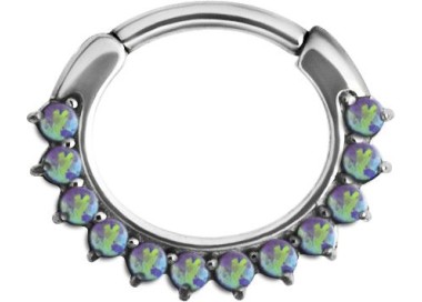 SS 316 OPAL CURVED SEPTUM CLICKERS