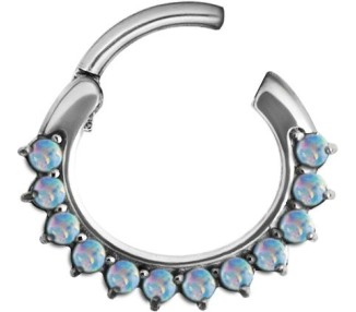 SS 316 OPAL CURVED SEPTUM CLICKERS