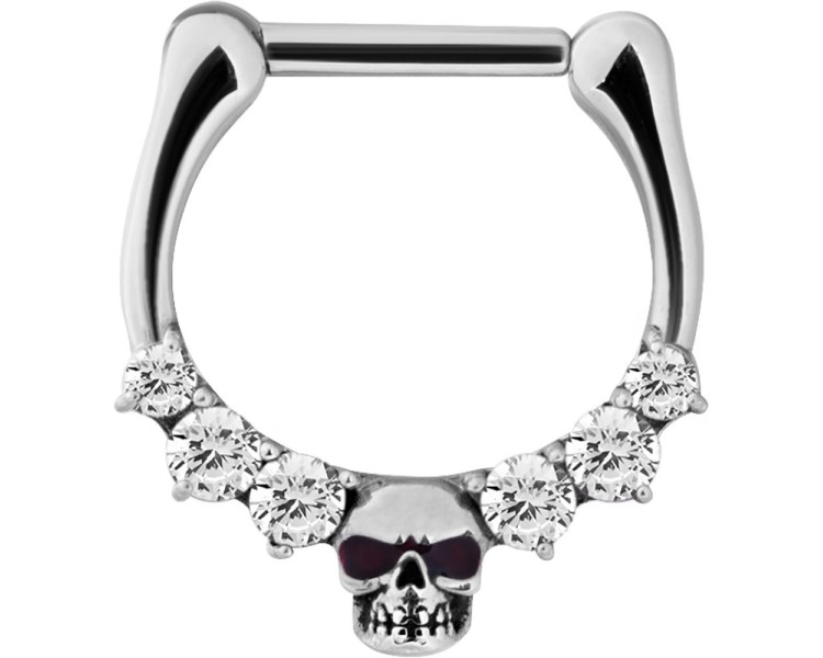 SS 316 SEPTUM SKULL CLICKER SS 316 SEPTUM SKULL CLICKER