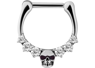 SS 316 SEPTUM SKULL CLICKER
