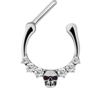 SS 316 SEPTUM SKULL CLICKER