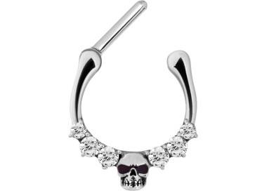 SS 316 SEPTUM SKULL CLICKER