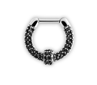 SS 316 SEPTUM CLICKERS SWAROVSKI PAVE SETTING